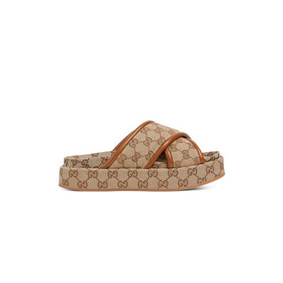GUCCI WOMEN'S GG PLATFORM SANDAL 816798